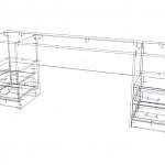 Схема сборки Стол письменный Данза-82 BMS