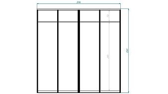 ИН двери купе П125179  (2576х2597х100)