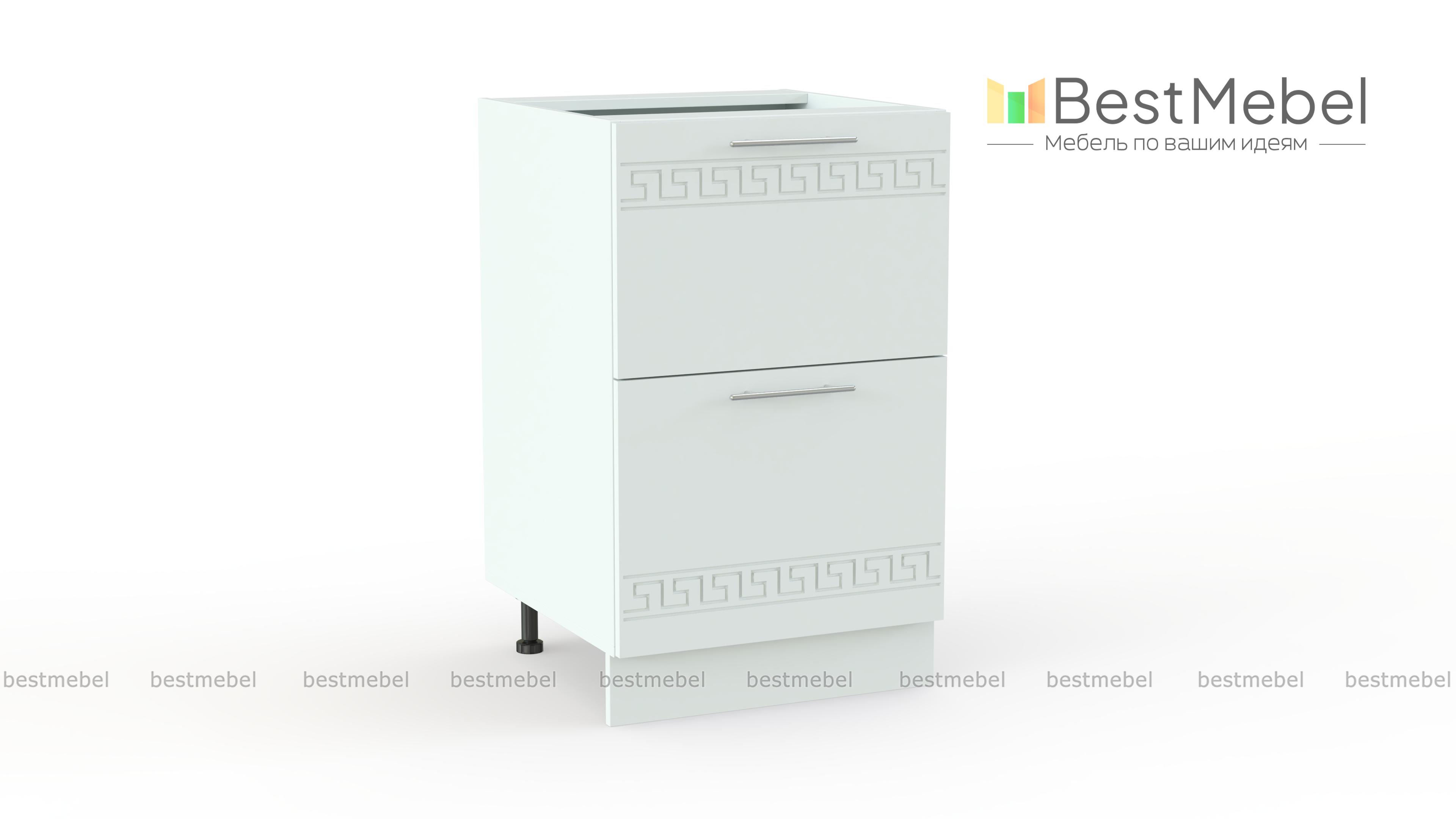 Тумба напольная 2 ящика Греция BMS - Фото