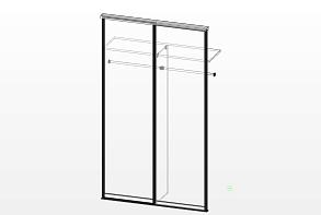 ИН Встроенный  шкаф-купе  (1450х2525х430)