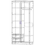 Схема сборки Шкаф Комфорт Люкс 2-2 BMS