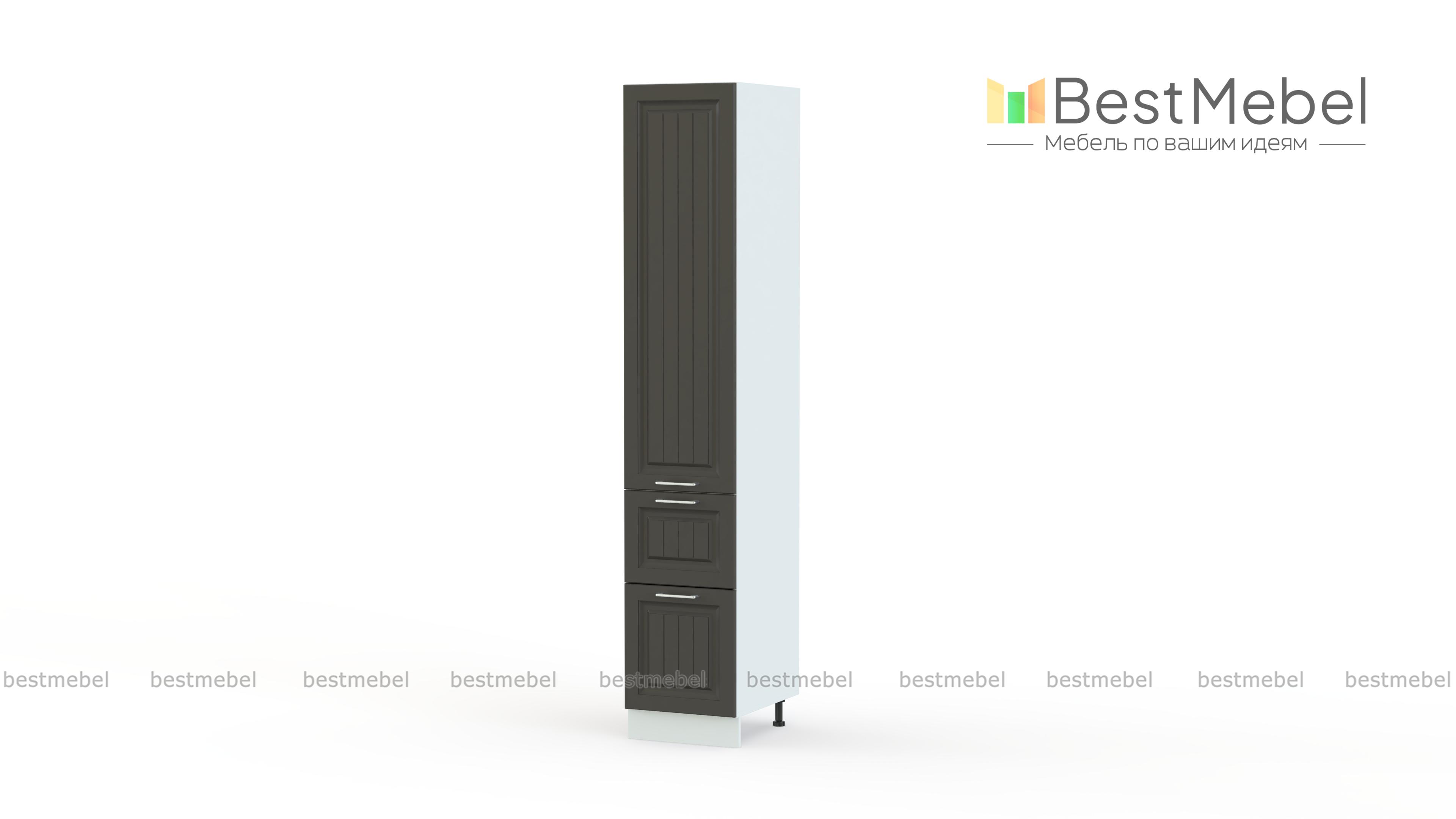 Шкаф пенал с 1-ой дверцей и 2-мя ящиками Европа BMS - Фото