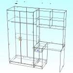 Схема сборки Шкаф со столом Октава 7 BMS