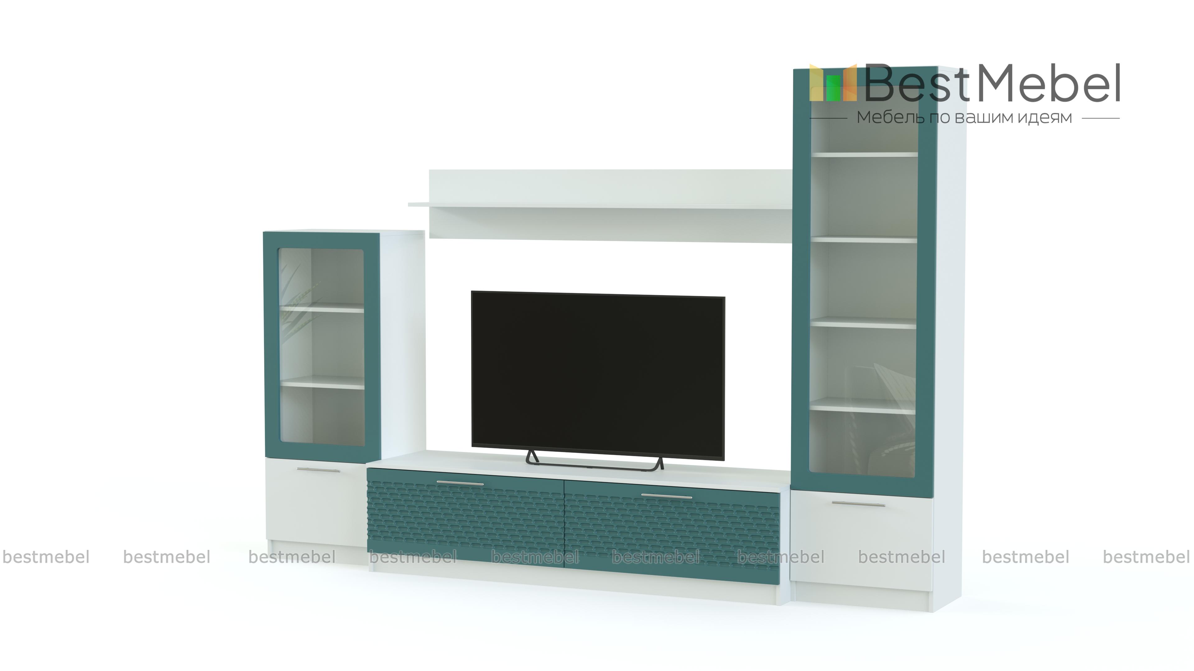 Стенка в гостиную Блеск 30.1-3D BMS - Фото