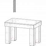 Схема сборки Столик журнальный Вернисаж BMS