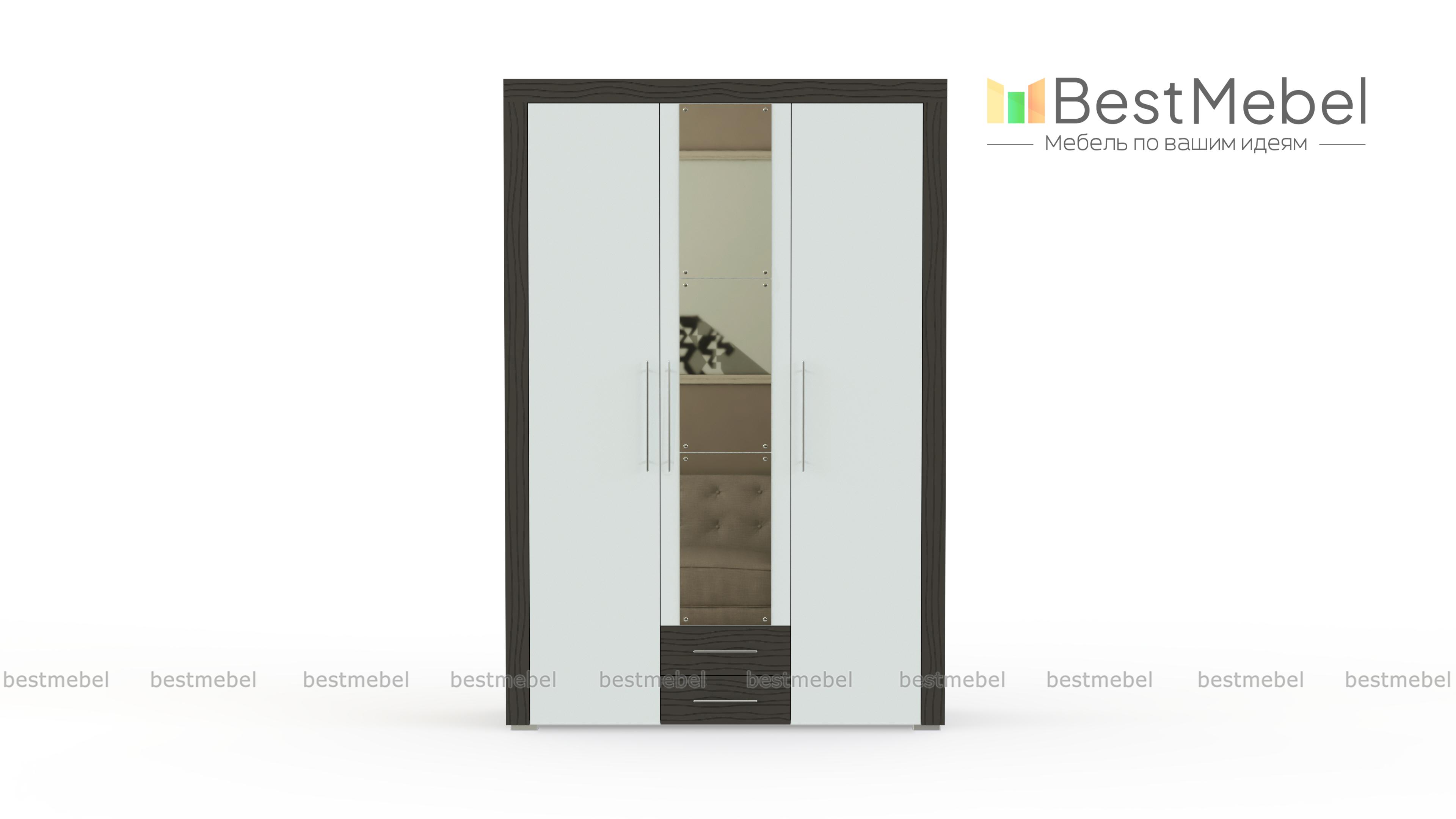 Шкаф распашной Азалия 4-4805 BMS - Фото