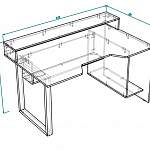 Чертеж Геймерский стол Свон-15 BMS