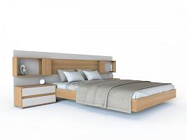 Кровать с полками Мая 25 BMS (3080х800х2042)