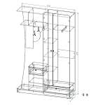 Схема сборки Прихожая МБ 28.1 BMS