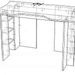 Чертеж Игровой стол Эстет-4 BMS