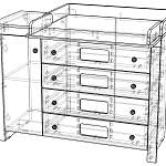 Схема сборки Пеленальный комод Веста Деко 4 BMS