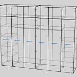 Схема сборки Шкаф распашной Декарт 12 BMS