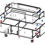 Схема сборки Тумба под ТВ Премьер М-13.1 BMS