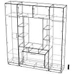 Схема сборки Стенка в гостиную Блеск 13.1-3D BMS