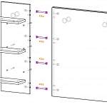 Схема сборки Зеркало в ванную Чарли 6 BMS