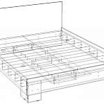 Чертеж Кровать Вероника 1.20 BMS