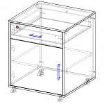 Схема сборки Офисная тумба подкатная ТВ-30 с замком BMS