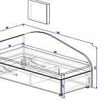 Кровать детская Марьяна-3 BMS