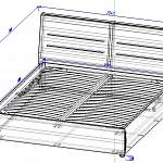 Чертеж Кровать Рафаэлла BMS